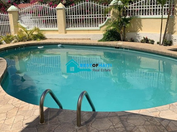 Furnished, 2-bedroom, 2-bath Apartment with Pool for Rent, Belleville, Haiti
