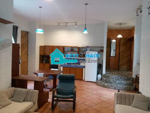 2 Beds, Fully Furnished House for Rent at Puits Blain, Petionville, Haiti