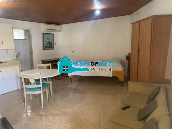 Furnished Studio Apartment for Rent in Petion-Ville, Haiti - 24/7 Electricity
