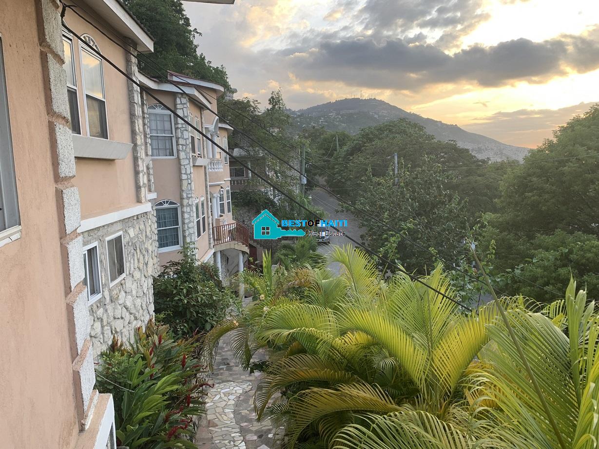 2 Beds, Furnished Apartment for Rent at Morne Brun, Petion-Ville, Haiti