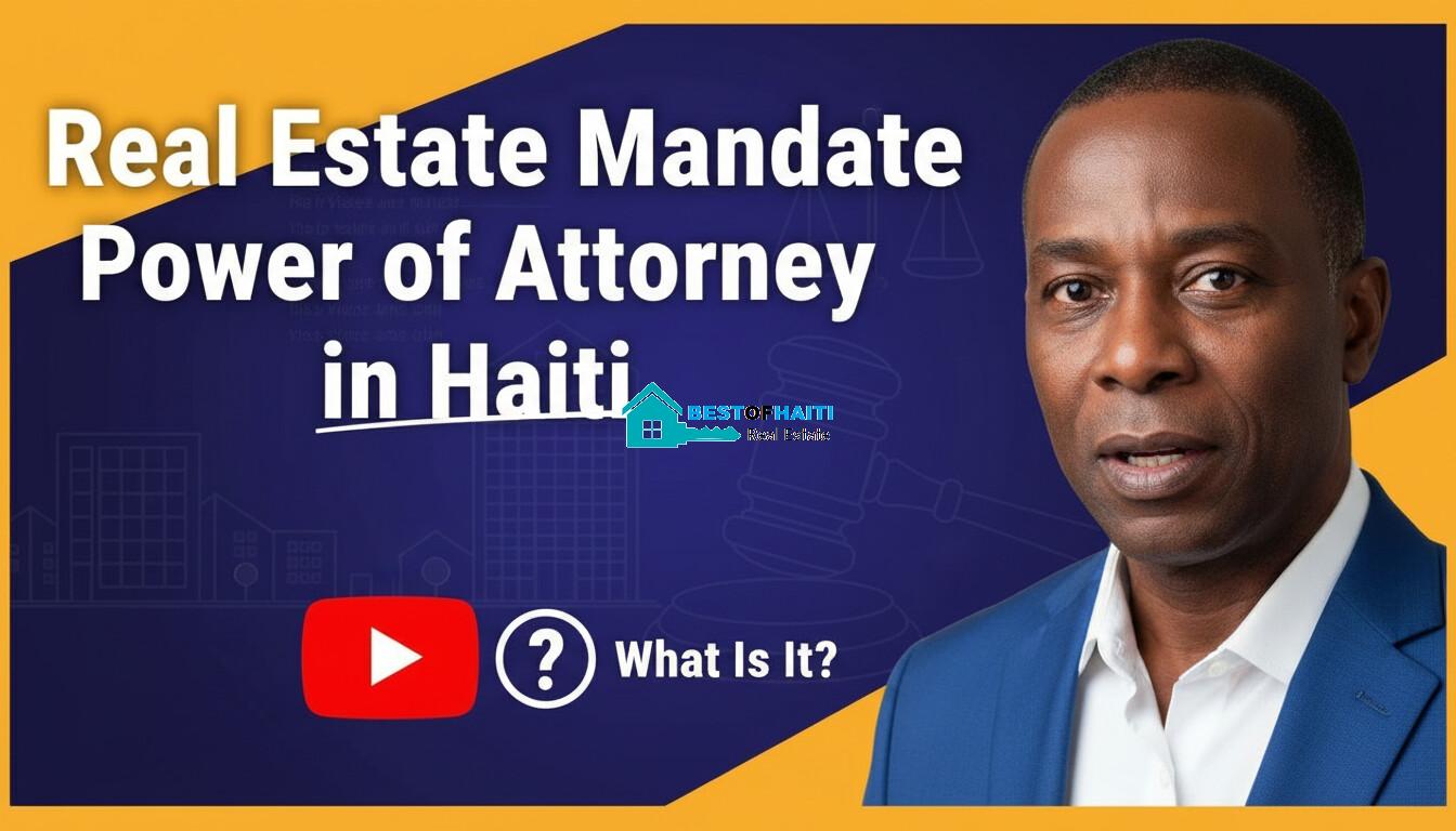 Real Estate Mandate in Haiti: What is it Exactly?