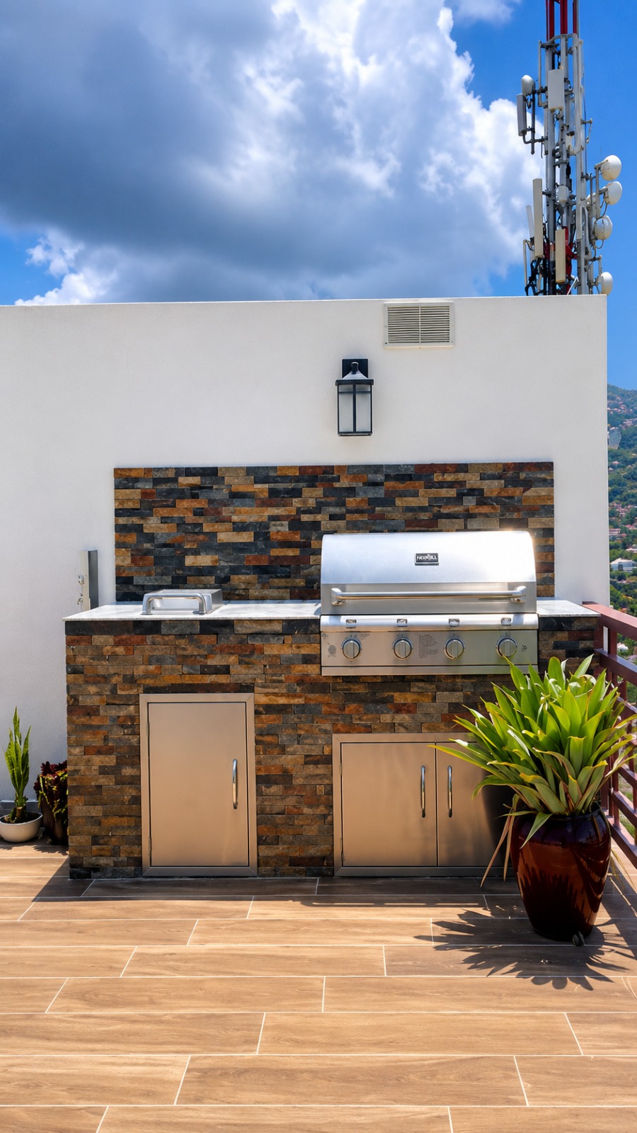ALL-INCLUSIVE FURNISHED LUXURY APARTMENT SUITE for RENT in Morne Brun, Petion-Ville, Haiti – 4 Spacious Bedrooms (Master with Whirlpool Jacuzzi Bathtub), Elegant Living/Dining Rooms, 4.5 Modern Bathrooms,  Brand New Contemporary Furniture & Appliances, Smart Kitchen, Large Private Balconies, Air Conditioner Units (A/C), Ceiling Fans, Glistening Swimming Pool, Workout Gym, Starlink High-Speed Internet, Satellite TV, 24/7 Electricity & Security Guards, Conference Room, On-Site Laundry & Cleaning Services, Move-in Ready