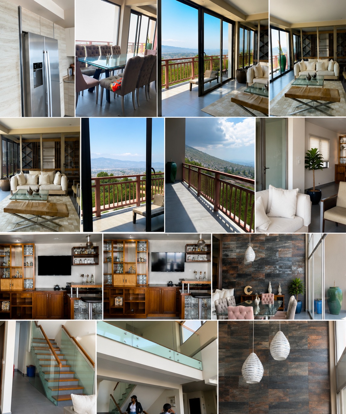 ALL-INCLUSIVE FURNISHED LUXURY APARTMENT SUITE for RENT in Morne Brun, Petion-Ville, Haiti – 4 Spacious Bedrooms (Master with Whirlpool Jacuzzi Bathtub), Elegant Living/Dining Rooms, 4.5 Modern Bathrooms,  Brand New Contemporary Furniture & Appliances, Smart Kitchen, Large Private Balconies, Air Conditioner Units (A/C), Ceiling Fans, Glistening Swimming Pool, Workout Gym, Starlink High-Speed Internet, Satellite TV, 24/7 Electricity & Security Guards, Conference Room, On-Site Laundry & Cleaning Services, Move-in Ready