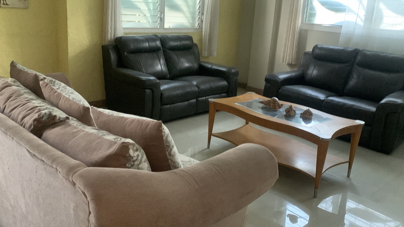 ALL-INCLUSIVE, Deluxe Furnished Apartment for RENT in Bourdon (Reimbol), Port-au-Prince, Haiti – 2 Spacious Bedrooms, 2.5 Super Clean Bathrooms, Stylish Living/Dining Rooms with Brand-New Contemporary Furniture & Appliances, Smart Kitchen, Private Backyard, Air Conditioner Units (A/C), Ceiling Fans, Washer/Dryer, Starlink High-Speed Internet, Satellite TV, 24/7 Electricity & Security Guards, Multiple-Parking Spaces, Move-in Ready