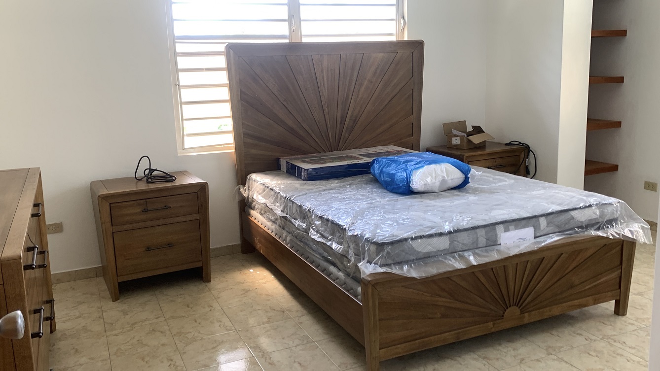 Brand-New, ALL-INCLUSIVE, Luxury Furnished Independent TOWNHOUSE for RENT in Laboule 10, Petion-Ville, Haiti – 3 Spacious Bedrooms (Master with Whirlpool Jacuzzi Bathtub), 2.5 Modern Bathrooms, Elegant Living/Dining Rooms, Fresh Contemporary Furniture & Appliances, Stylish Kitchen, Private Partially Covered Backyard, Air Conditioner Units (A/C), Ceiling Fans, Glistening Swimming Pool, Workout Gym, High-Speed Internet, Satellite TV, Exclusive, Personal Robust Solar-Powered System, Backup Generator, Security Guards, Washer/Dryer, Move-in Ready