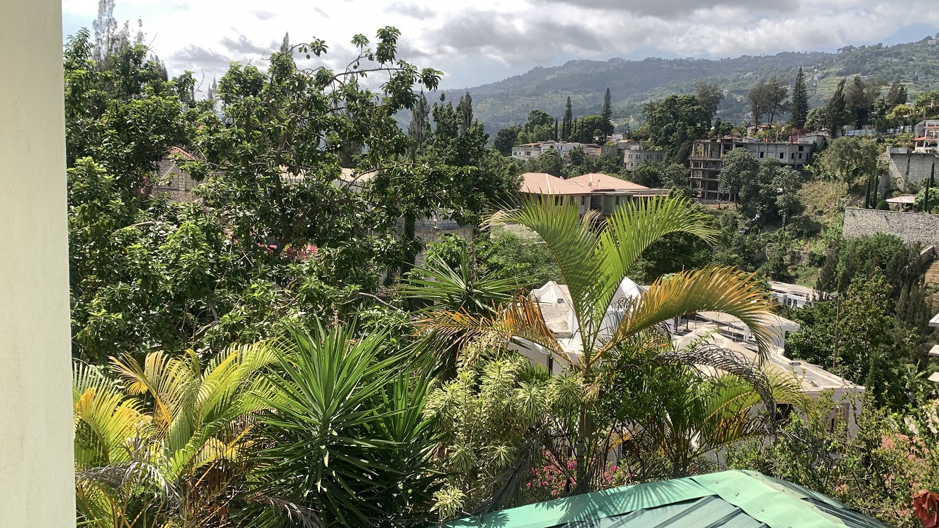 Brand-New, ALL-INCLUSIVE, Luxury Furnished Independent TOWNHOUSE for RENT in Laboule 10, Petion-Ville, Haiti – 3 Spacious Bedrooms (Master with Whirlpool Jacuzzi Bathtub), 2.5 Modern Bathrooms, Elegant Living/Dining Rooms, Fresh Contemporary Furniture & Appliances, Stylish Kitchen, Private Partially Covered Backyard, Air Conditioner Units (A/C), Ceiling Fans, Glistening Swimming Pool, Workout Gym, High-Speed Internet, Satellite TV, Exclusive, Personal Robust Solar-Powered System, Backup Generator, Security Guards, Washer/Dryer, Move-in Ready