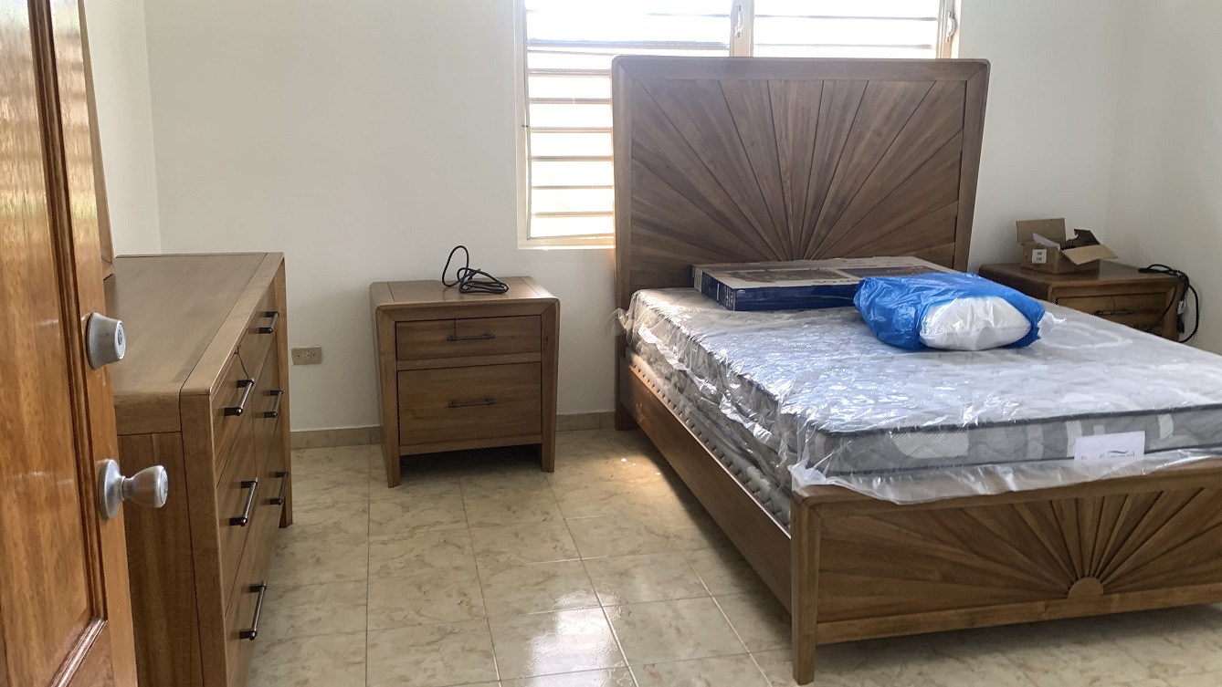 Brand-New, ALL-INCLUSIVE, Luxury Furnished Independent TOWNHOUSE for RENT in Laboule 10, Petion-Ville, Haiti – 3 Spacious Bedrooms (Master with Whirlpool Jacuzzi Bathtub), 2.5 Modern Bathrooms, Elegant Living/Dining Rooms, Fresh Contemporary Furniture & Appliances, Stylish Kitchen, Private Partially Covered Backyard, Air Conditioner Units (A/C), Ceiling Fans, Glistening Swimming Pool, Workout Gym, High-Speed Internet, Satellite TV, Exclusive, Personal Robust Solar-Powered System, Backup Generator, Security Guards, Washer/Dryer, Move-in Ready