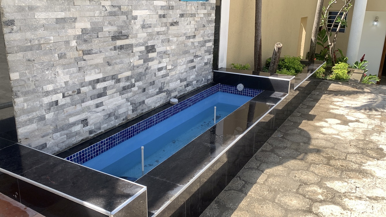 Brand-New, ALL-INCLUSIVE, Luxury Furnished Independent TOWNHOUSE for RENT in Laboule 10, Petion-Ville, Haiti – 3 Spacious Bedrooms (Master with Whirlpool Jacuzzi Bathtub), 2.5 Modern Bathrooms, Elegant Living/Dining Rooms, Fresh Contemporary Furniture & Appliances, Stylish Kitchen, Private Partially Covered Backyard, Air Conditioner Units (A/C), Ceiling Fans, Glistening Swimming Pool, Workout Gym, High-Speed Internet, Satellite TV, Exclusive, Personal Robust Solar-Powered System, Backup Generator, Security Guards, Washer/Dryer, Move-in Ready
