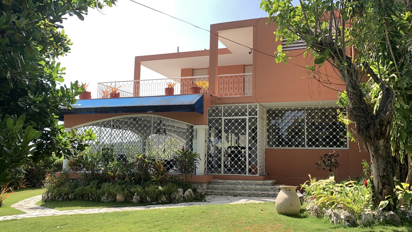 FURNISHED LUXURY MOUNTAIN ESTATE for RENT, Montagne Noire (Lower – Near Spain’s Embassy), Petion-Ville, Haiti – 4 Spacious Bedrooms, 5 Bathrooms, Office Space, Expensive Modern Antique Furniture, Modern Appliances, 24/7 Robust Solar-Powered Electricity, Backup Generator, Security Guards on Rotation, WiFi/Internet, Servant Quarter, Big Yards with Flowers, Lush Greenery & Manicured Grass, Gleaming Swimming Pool, Parking for 5+ Cars