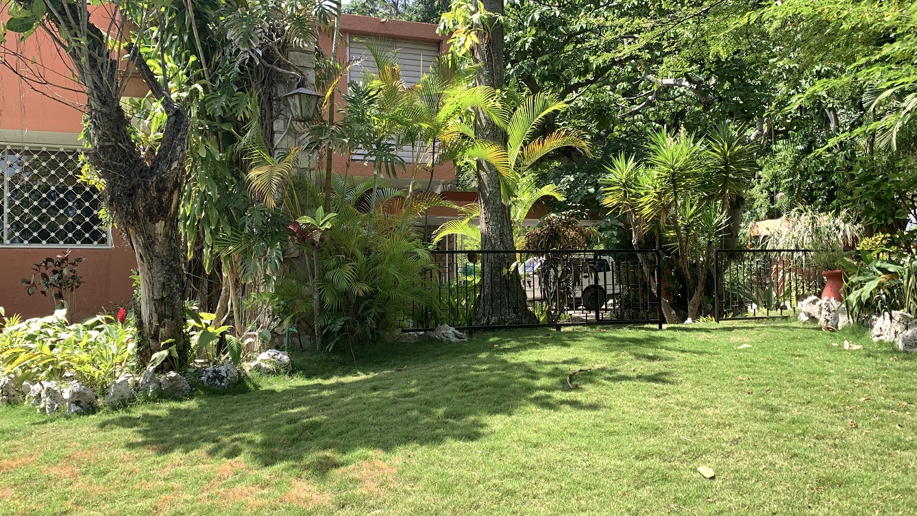 FURNISHED LUXURY MOUNTAIN ESTATE for RENT, Montagne Noire (Lower – Near Spain’s Embassy), Petion-Ville, Haiti – 4 Spacious Bedrooms, 5 Bathrooms, Office Space, Expensive Modern Antique Furniture, Modern Appliances, 24/7 Robust Solar-Powered Electricity, Backup Generator, Security Guards on Rotation, WiFi/Internet, Servant Quarter, Big Yards with Flowers, Lush Greenery & Manicured Grass, Gleaming Swimming Pool, Parking for 5+ Cars