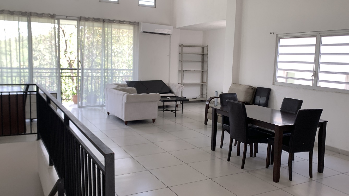 ALL-INCLUSIVE, Move-in Ready, Independent Luxury Furnished Apartment for RENT in Bourdon (Reimbol), Port-au-Prince, Haiti – 3 Spacious Bedrooms, 2.5 Super Clean Bathrooms, Stylish Living/Dining Rooms with Brand-New Contemporary Furniture & Appliances, Smart Kitchen, Private Backyard, Air Conditioner Units (A/C), Ceiling Fans, Washer/Dryer, Starlink High-Speed Internet, Satellite TV, 24/7 Electricity & Sparkling Swimming Pool, Multiple Parking Spaces