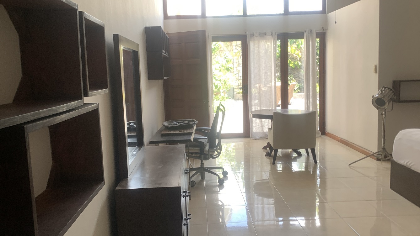Lavish Furnished Paraseismic Mansion for Sale in Juvenat (Karibe Hotel Green Zone), Port-au-Prince, Haiti – 4 Spacious Bedrooms with Modern High-end Furniture & Appliances, Large Circular Living/Dining Rooms, 3 1/2 Stylish Bathrooms, Gourmet Kitchen, Panoramic Living/Dining Rooms, Gleaming Swimming Pool with Attached Jacuzzi, Multiple Seating Areas, Exclusive/Private Neighborhood, Robust 24/7 Solar-Powered Electricity System, Servant/Security Quarter