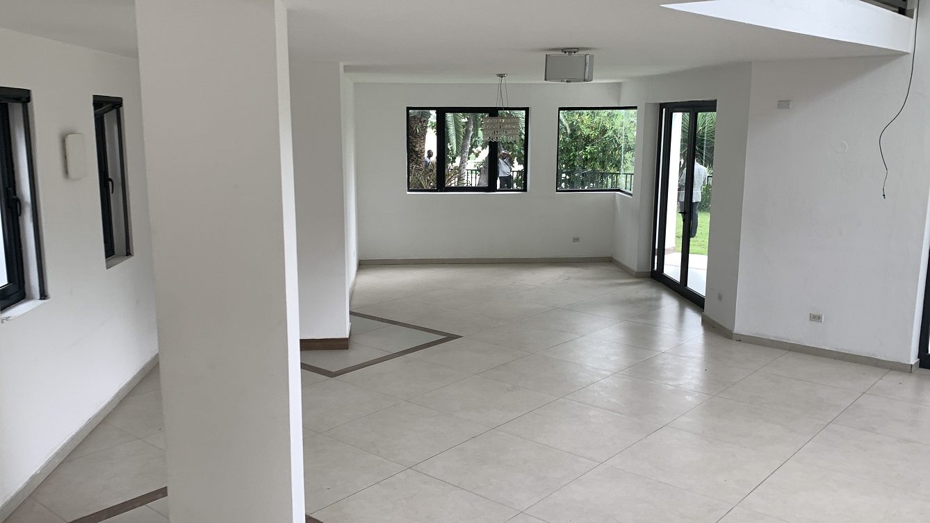 Newly Renovated FURNISHED MEGA LUXURY HOUSE for SALE, Juvenat (Yards from Karibe Hotel), Petion-Ville, Haiti – 4 Spacious Bedrooms, 3 1/2 Baths, Brand New Modern Furniture & Appliances,  Contemporary Island Kitchen, Manicured Backyard, Space for Sparkling Swimming Pool, 24/7 Robust Solar-Powered Electricity, Backup Generator, Security Guards on Rotation, WiFi/Internet, Servant Quarter, 10+ Parking Spaces, Lots of Greenery, Fruit, Vegetable, Tropical Trees, and More…