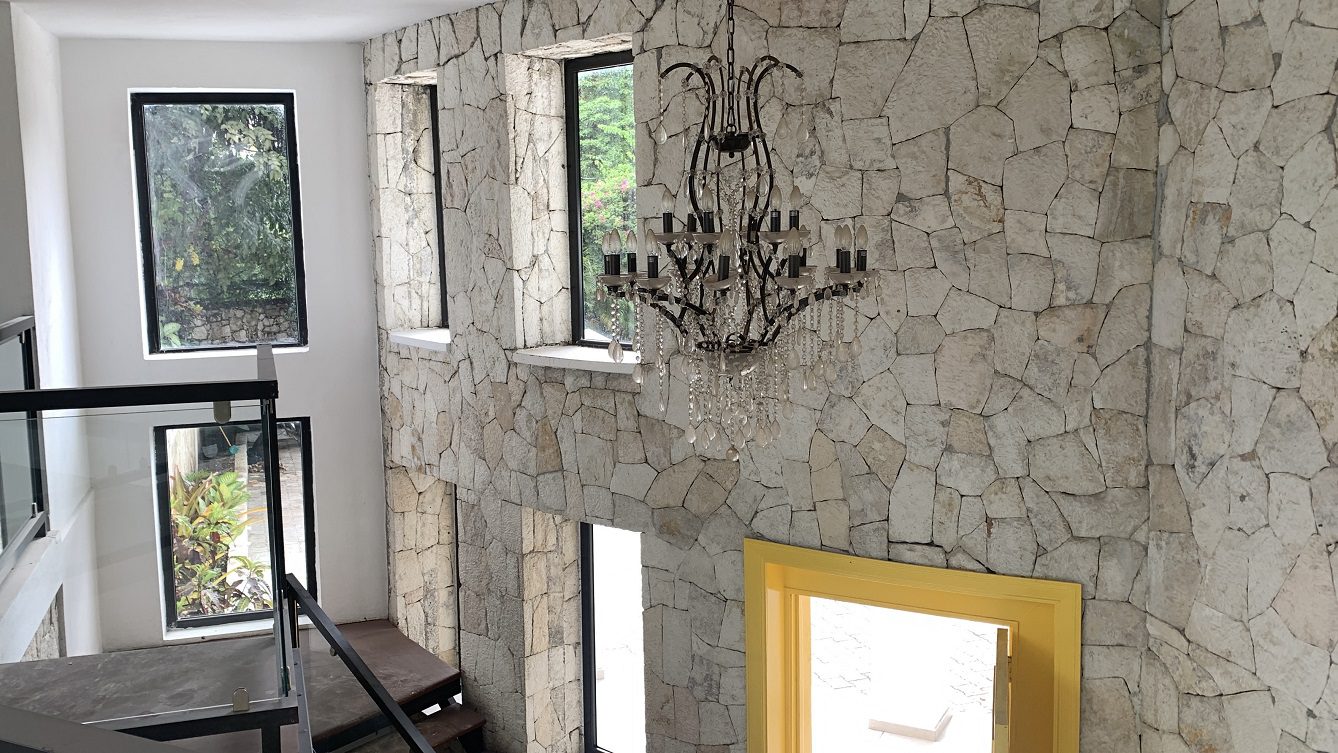 Newly Renovated FURNISHED MEGA LUXURY HOUSE for SALE, Juvenat (Yards from Karibe Hotel), Petion-Ville, Haiti – 4 Spacious Bedrooms, 3 1/2 Baths, Brand New Modern Furniture & Appliances,  Contemporary Island Kitchen, Manicured Backyard, Space for Sparkling Swimming Pool, 24/7 Robust Solar-Powered Electricity, Backup Generator, Security Guards on Rotation, WiFi/Internet, Servant Quarter, 10+ Parking Spaces, Lots of Greenery, Fruit, Vegetable, Tropical Trees, and More…