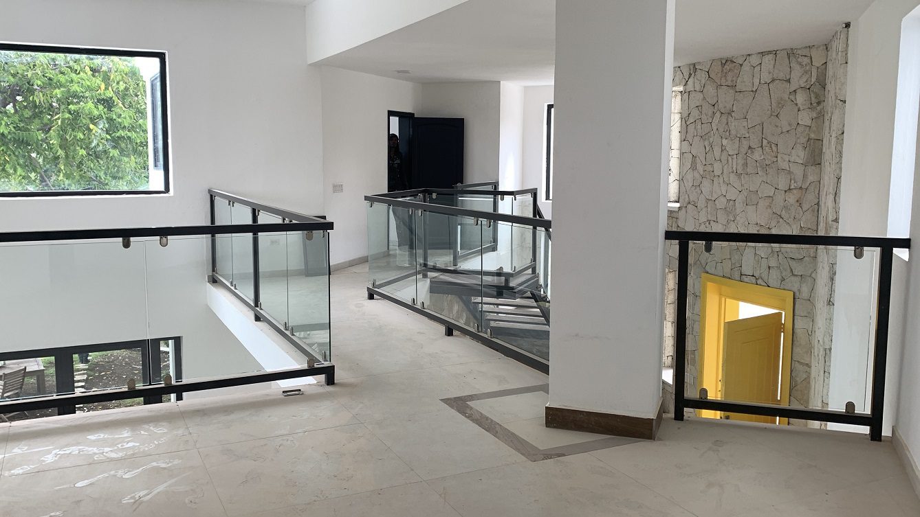 Newly Renovated FURNISHED MEGA LUXURY HOUSE for SALE, Juvenat (Yards from Karibe Hotel), Petion-Ville, Haiti – 4 Spacious Bedrooms, 3 1/2 Baths, Brand New Modern Furniture & Appliances,  Contemporary Island Kitchen, Manicured Backyard, Space for Sparkling Swimming Pool, 24/7 Robust Solar-Powered Electricity, Backup Generator, Security Guards on Rotation, WiFi/Internet, Servant Quarter, 10+ Parking Spaces, Lots of Greenery, Fruit, Vegetable, Tropical Trees, and More…